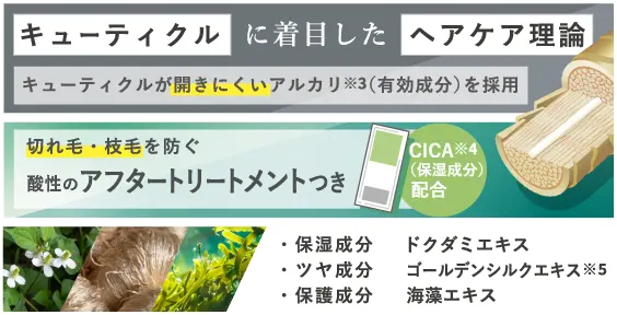 キューティクルに着目したヘアケア理論