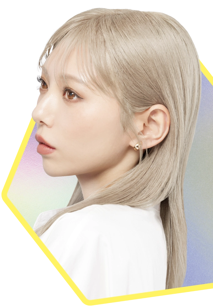 カラーシャンプー ムラサキシャンプー モデルイメージ