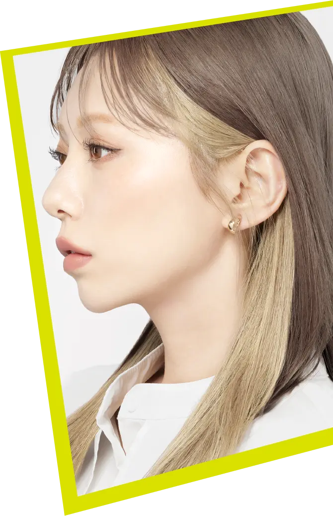 ハイトーンブリーチ（ポイント用） イヤリングカラー モデルイメージ
