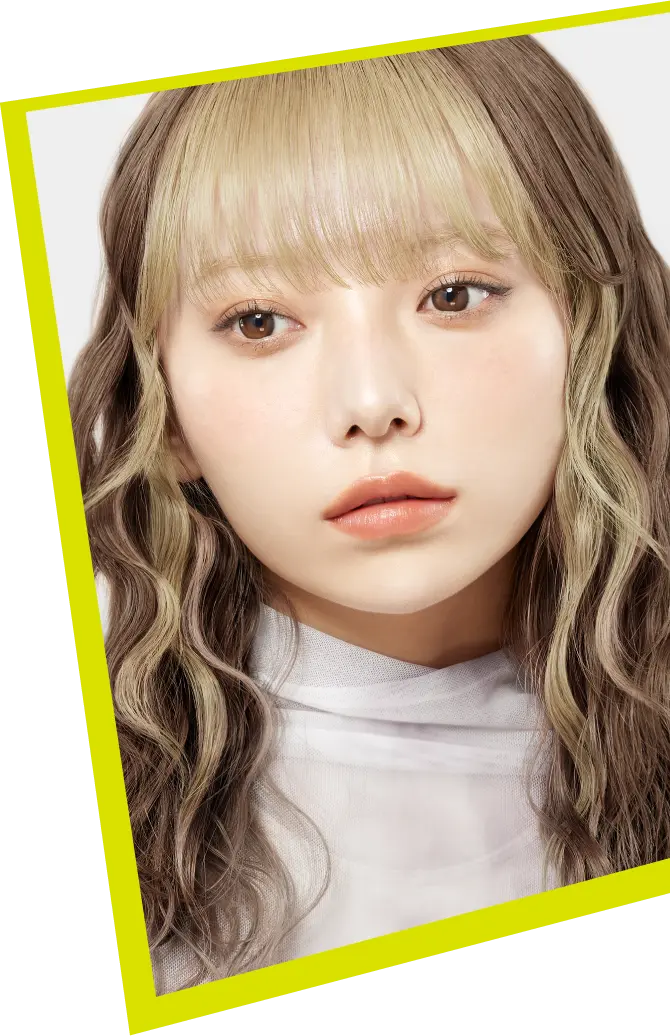 ハイトーンブリーチ（ポイント用） フェイスフレーミングカラー モデルイメージ