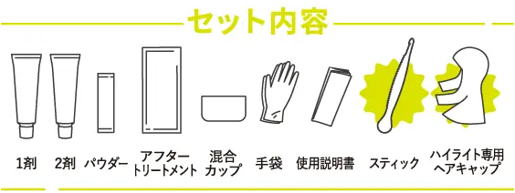 ハイトーンブリーチ（ポイント用） セット内容